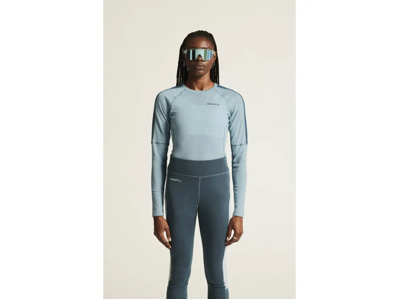 Craft ADV Wool Merino Damen Langarmshirt Blau