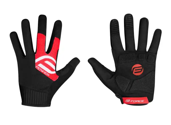 Force MTB Power Handschuhe schwarz/rot