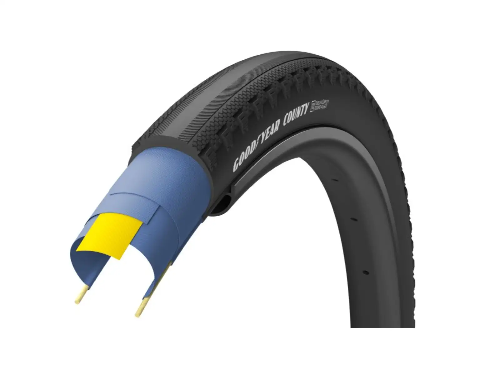Goodyear County Ultimate Tubeless Komplett 40-622 Schotterreifen Kevlar Schwarz