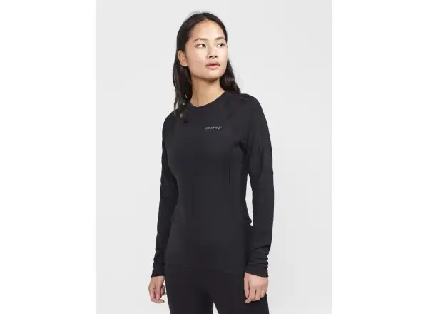 Craft ADV Wool Merino Damen Langarmshirt Schwarz