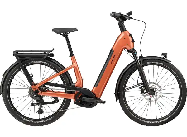 Cannondale Tesoro X 1 LSTH Orange Slice Trekking E-Bike mit tiefem Einstieg