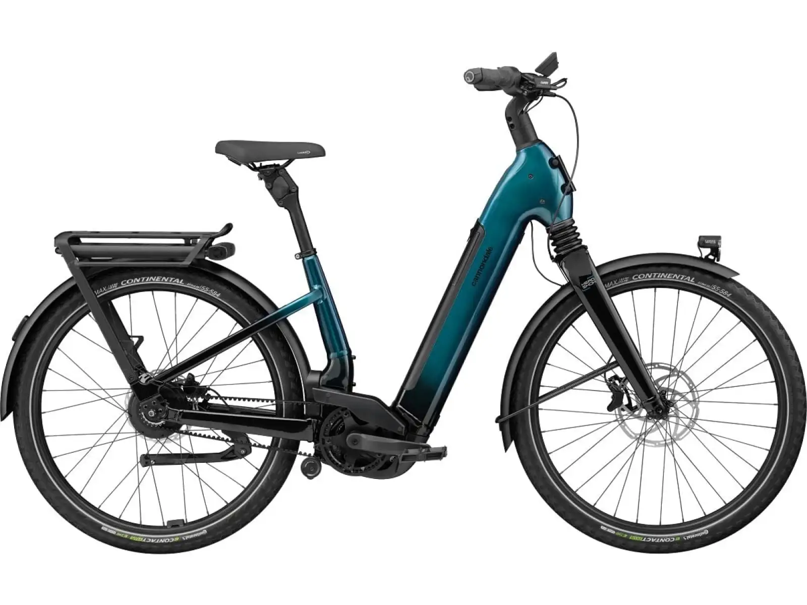 Cannondale Mavaro 1 LSTH Deep Teal Tiefeneinsteiger-Stadtelektrofahrrad