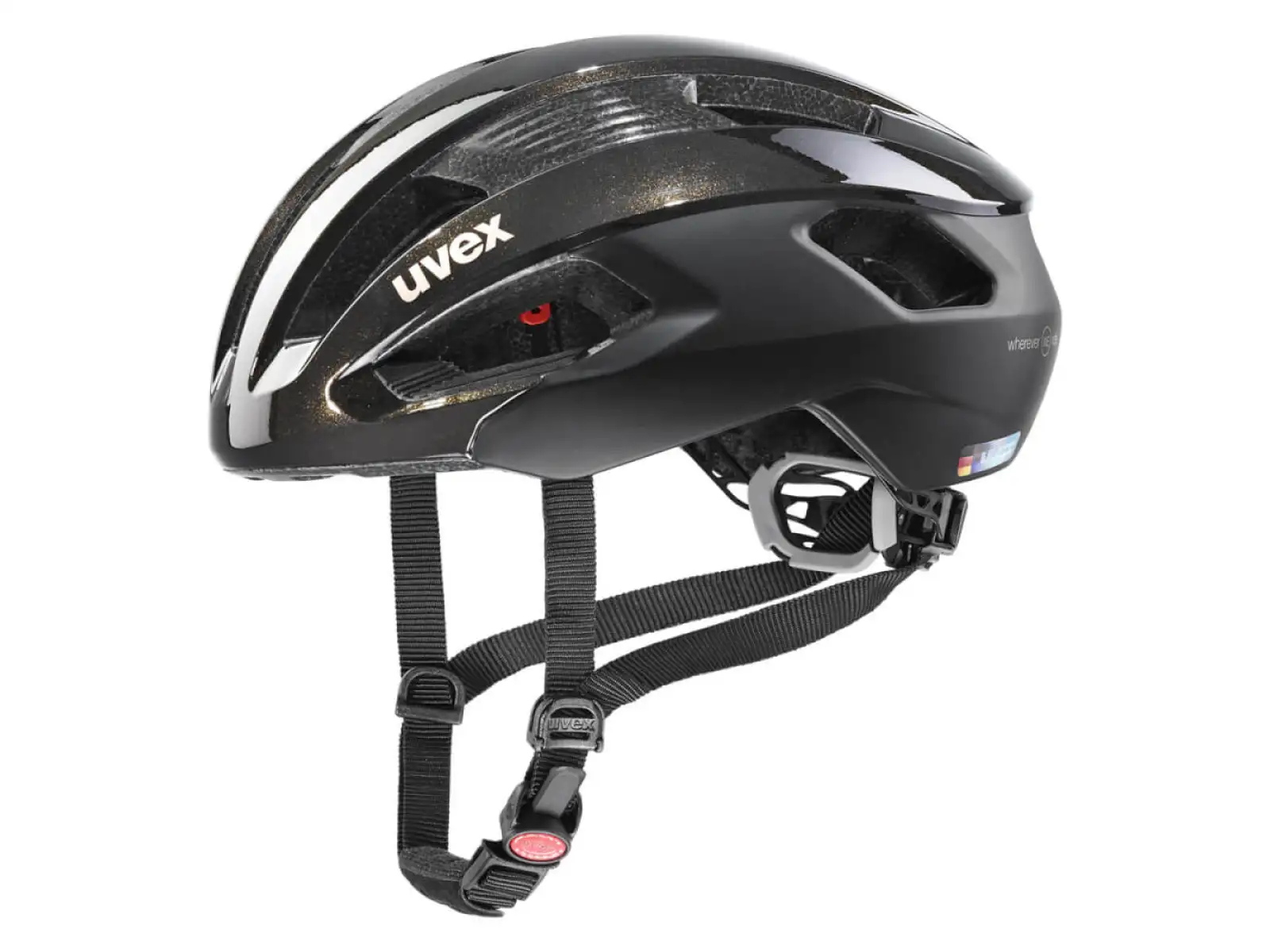 Uvex Rise CC Rennradhelm  Black Gold Flakes