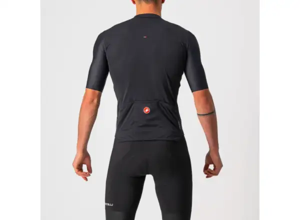 Castelli Prologo 7 Herrentrikot Kurzarm Light Schwarz/Silbergrau-Elfenbein