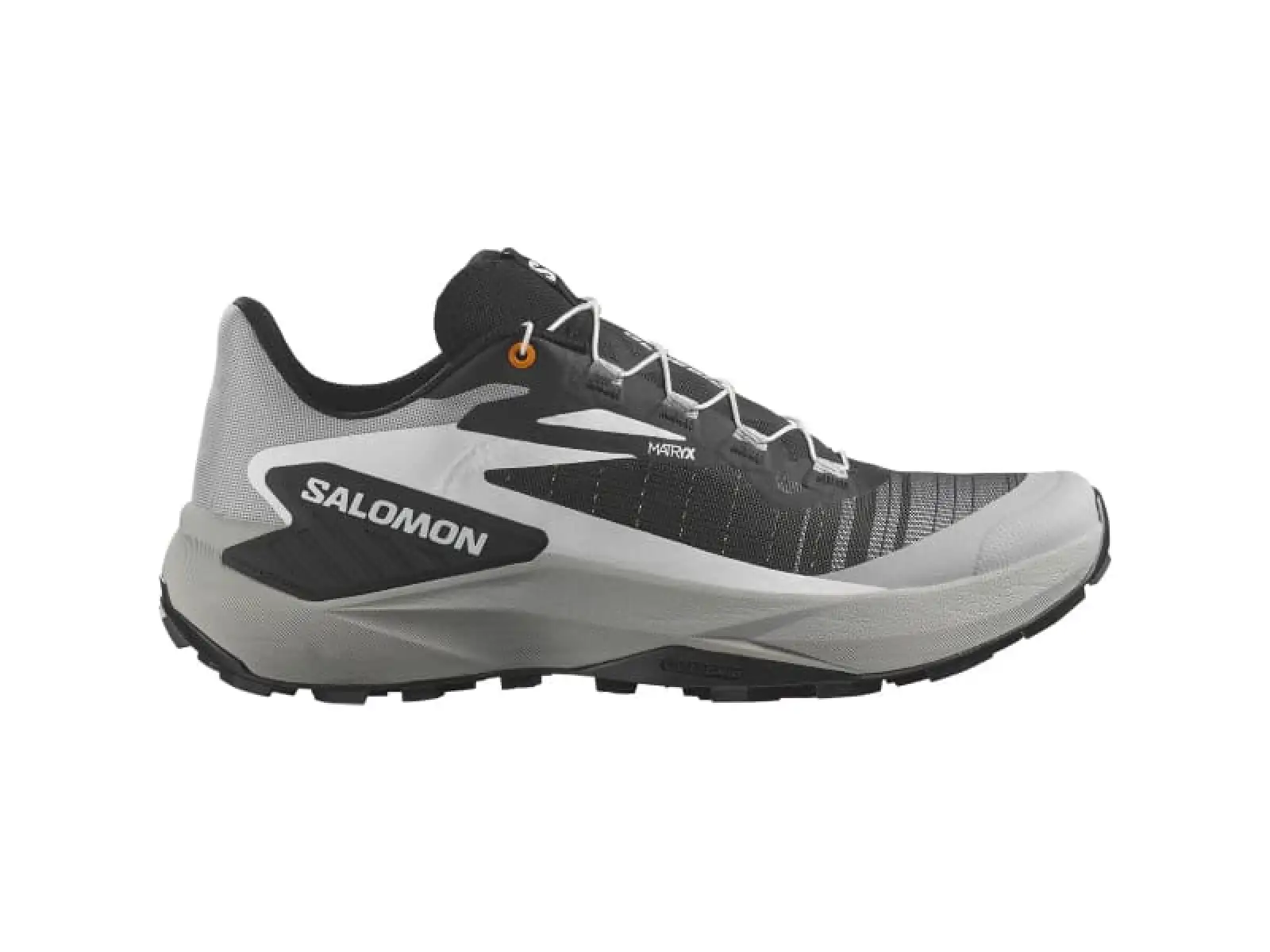 Salomon Genesis Herrenlaufschuhe Black/Alloy/Turmeric