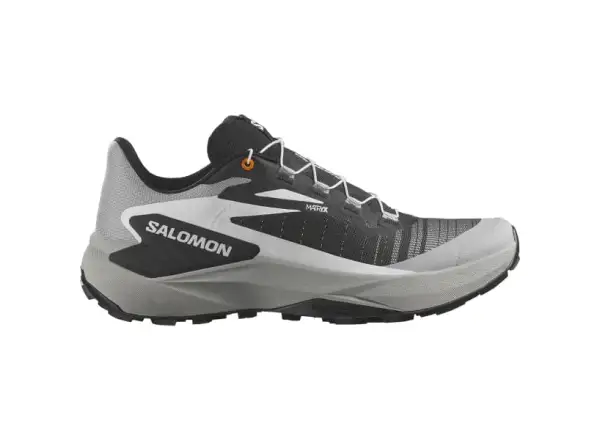 Salomon Genesis Herrenlaufschuhe Black/Alloy/Turmeric