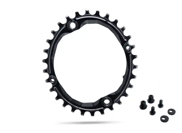 Absolute Black OVAL30 Shimano BCD104 Kettenblatt, 30 Zähne, oval.