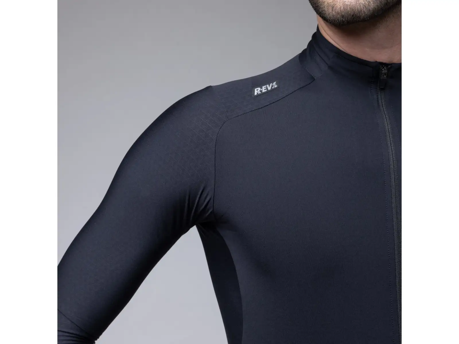 Alé R-EV1 Warm Race Herren gefüttertes Radtrikot Black