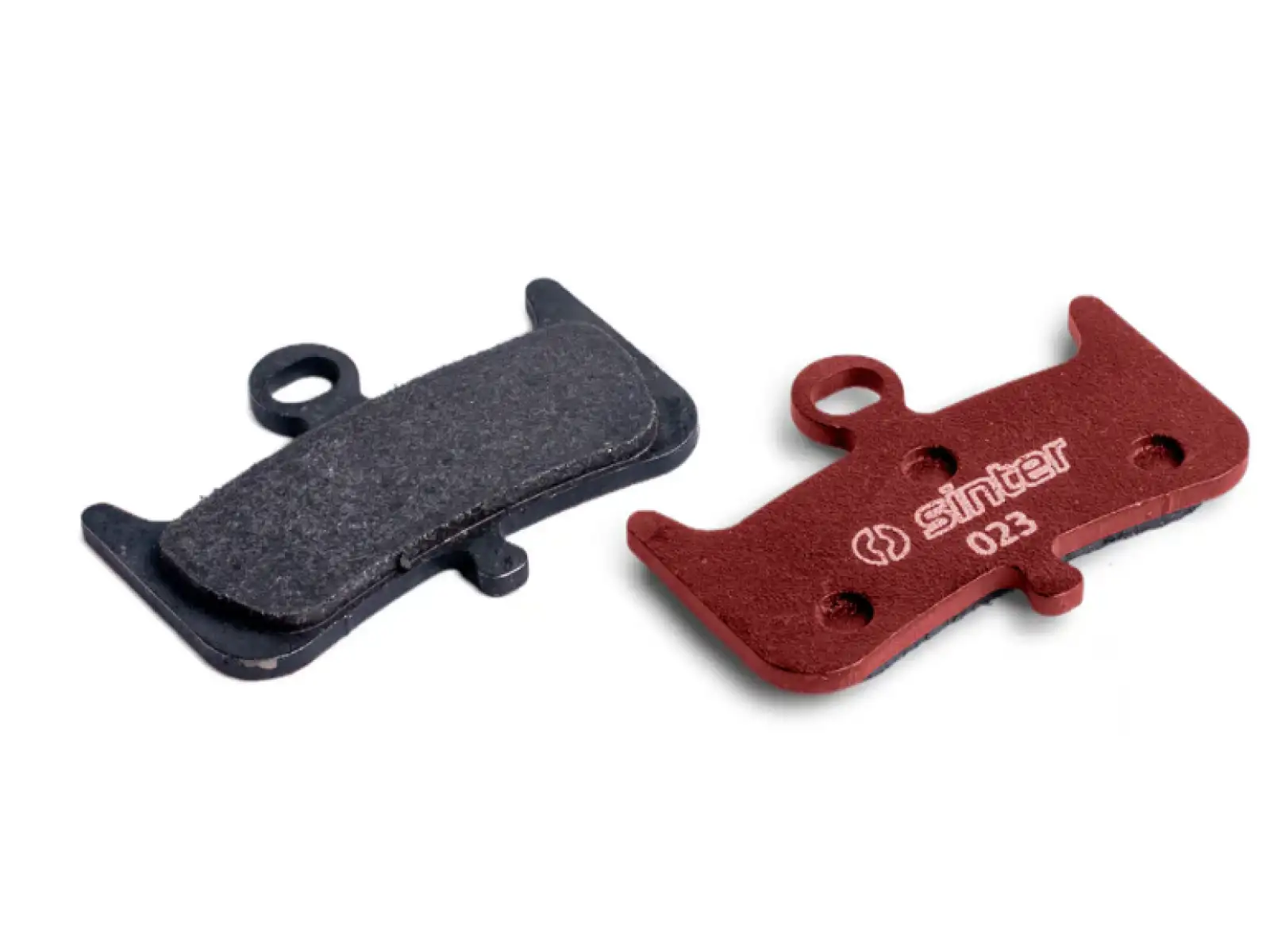 Sinter Hayes Dominion A4 Bremsbeläge aus Polymer in Rot.