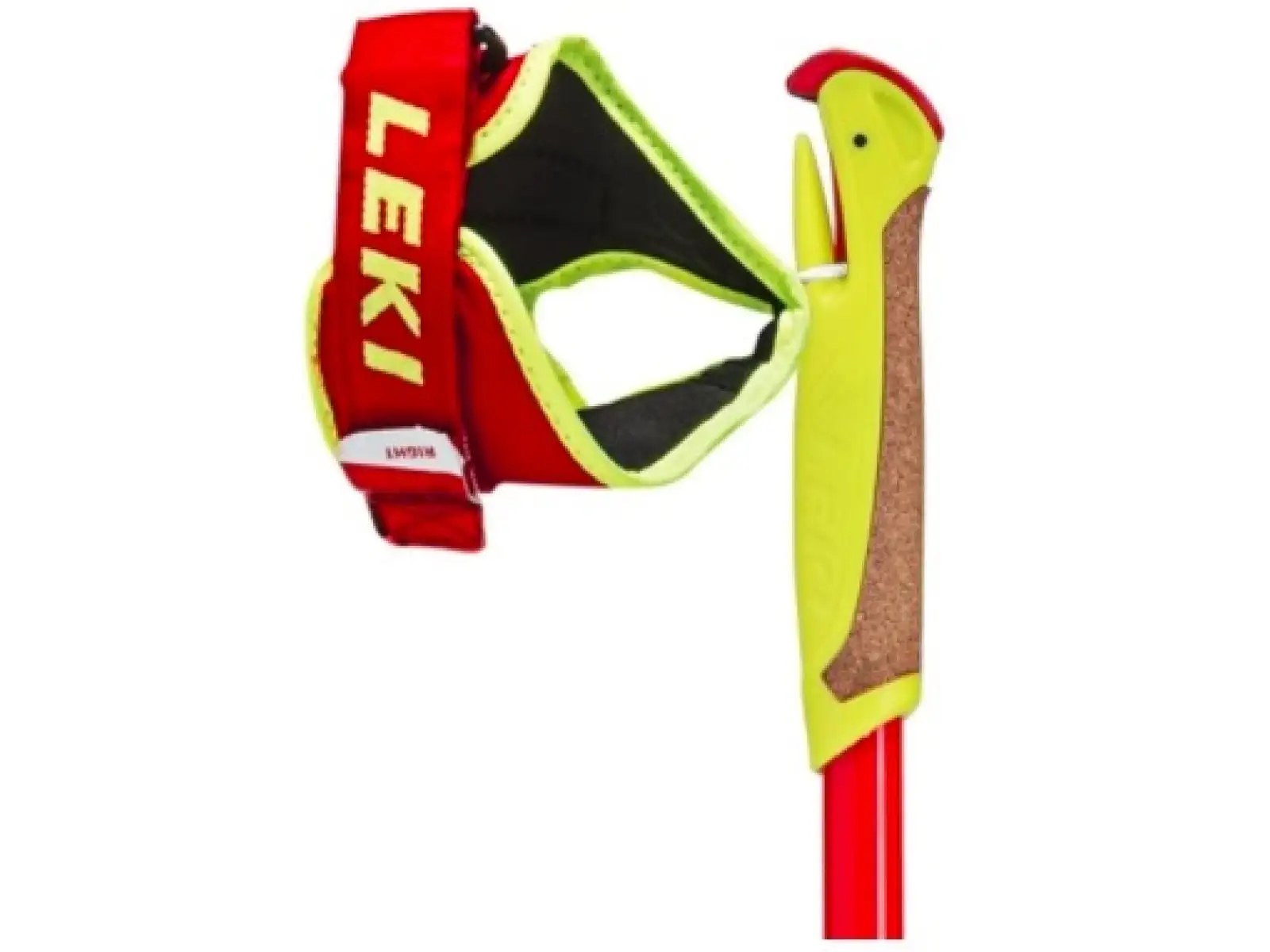 Leki HRC Junior Langlauf-Karbonstöcke Neon Rot/Gelb/Schwarz