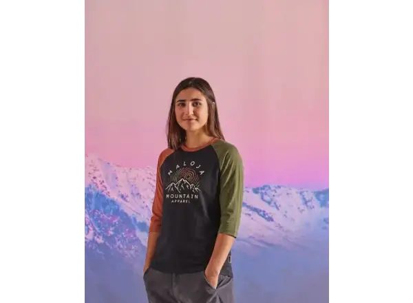 Maloja CorteM. Damen-Trikot 3/4-Ärmeln moonless