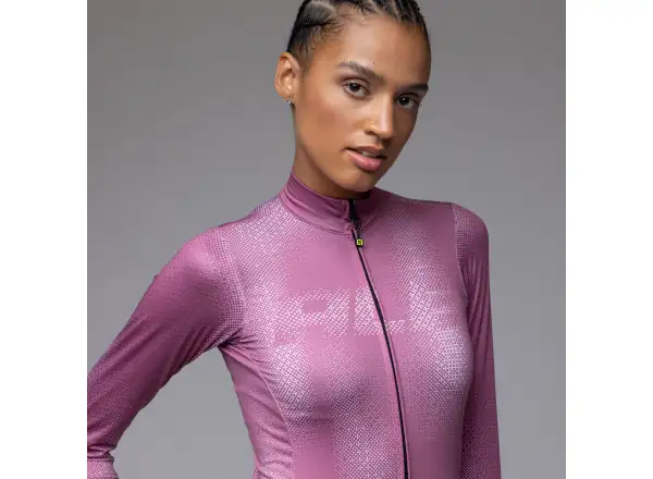 Alé PR-E Sauvage Damen Thermotrikot langärmlig Mulberry