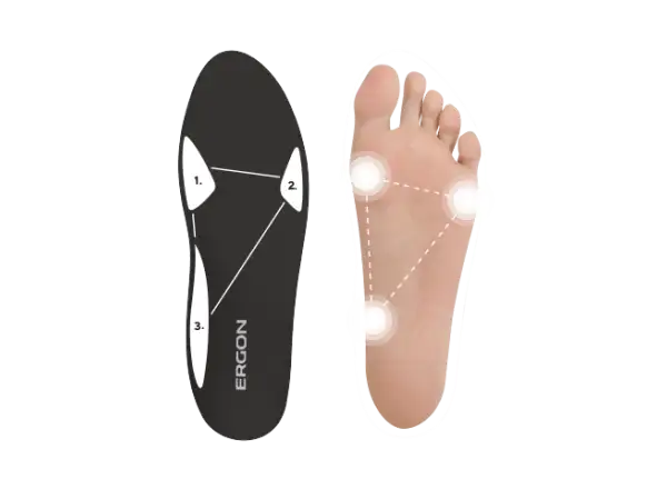 Ergon IP Touring Solestar Einlagen für Schuhe Schwarz