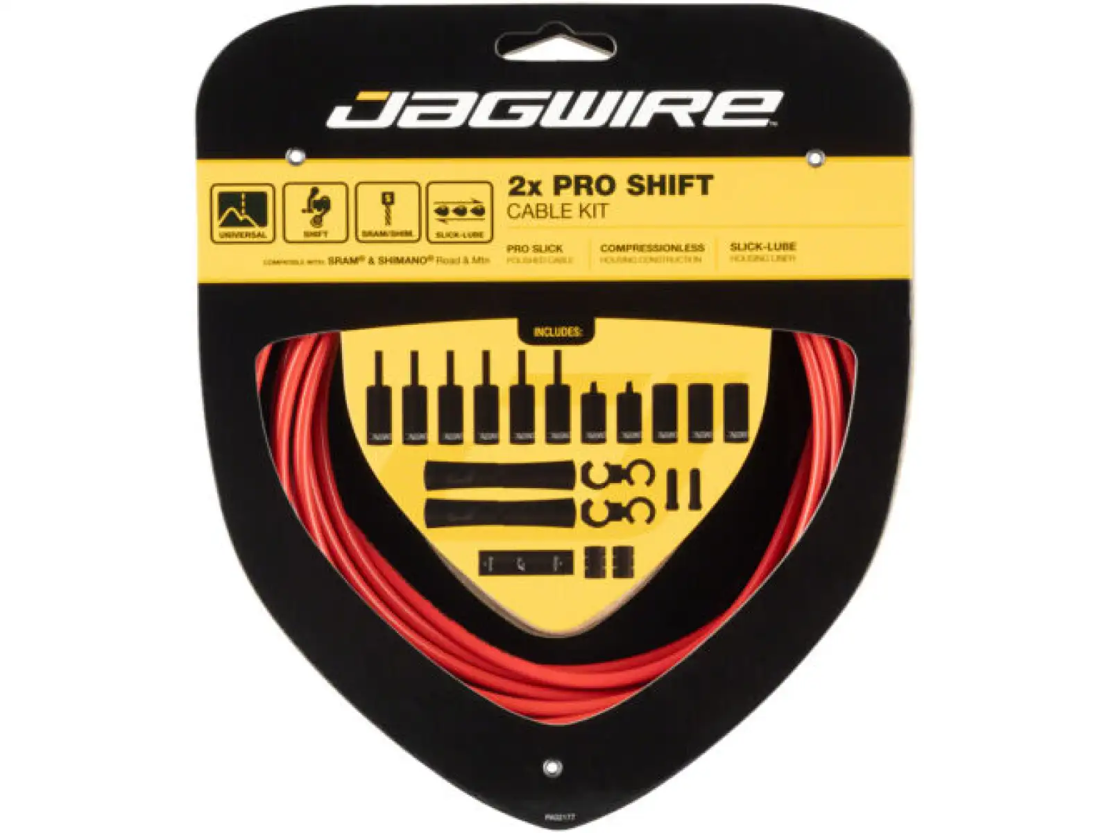 JAGWIRE PCK504 2x Pro Shift Kit Rot