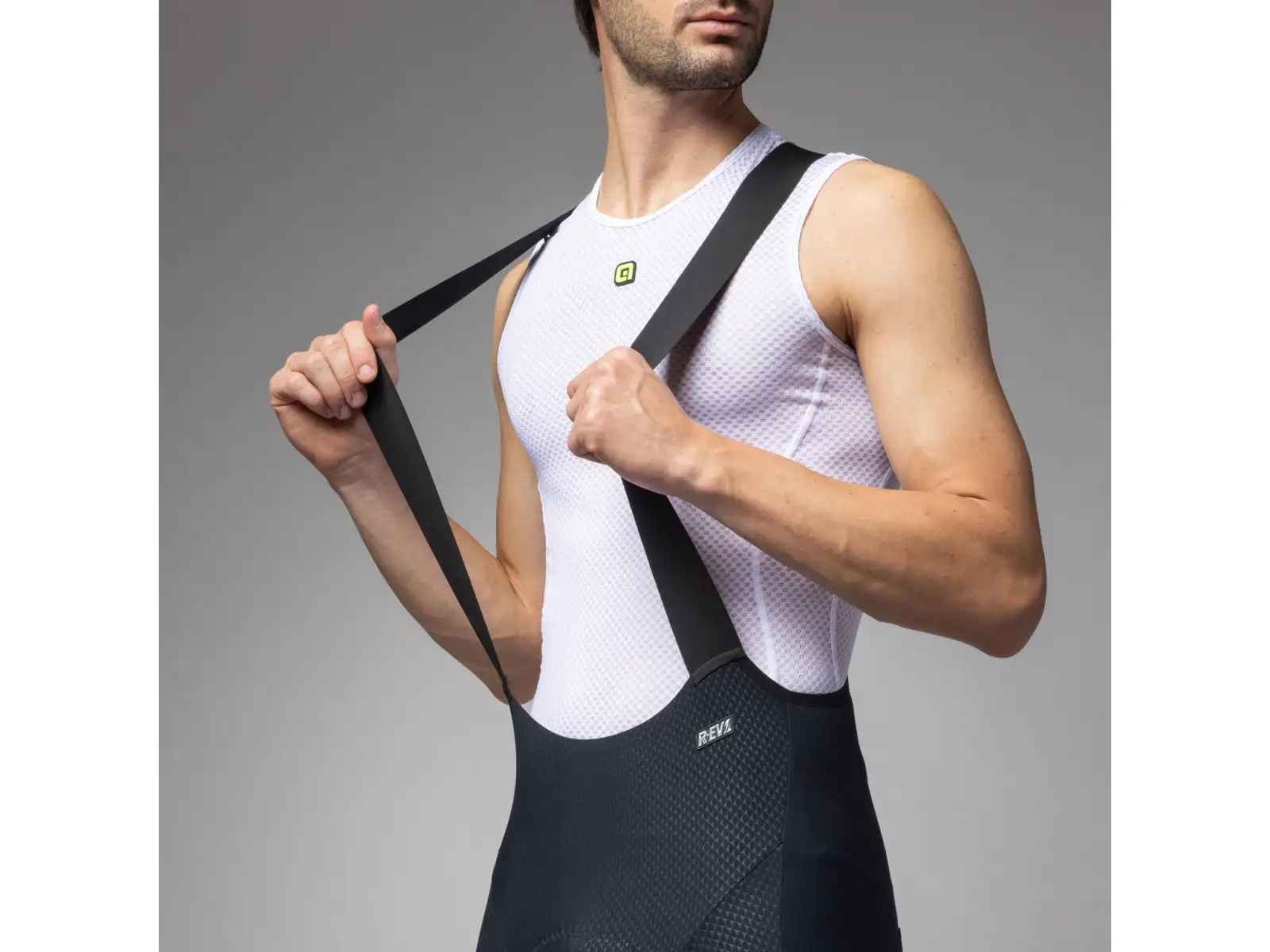 Alé Voltage Herren Radhose mit Polster und Trägern blau