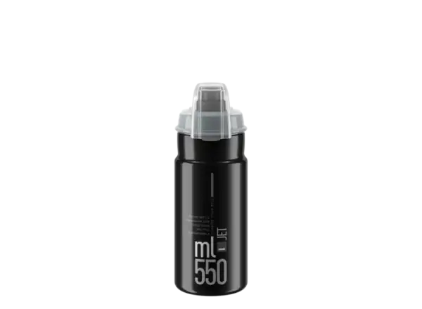 Elite Jet Plus Flasche 550 ml Schwarz/Grau Logo