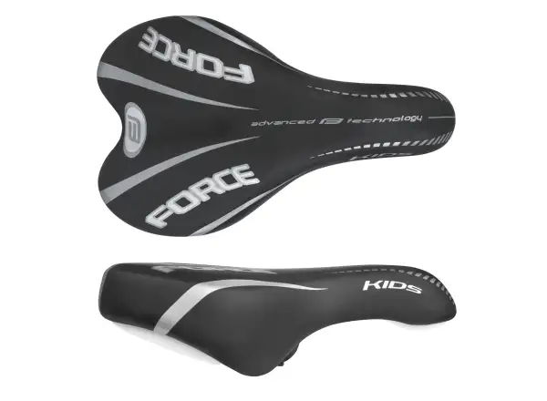 Force Kids 12-16" Kinderfahrradsattel Schwarz-Grau