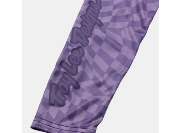 Troy Lee Designs Lilium Twisted Checkers Damen Trikot Langarm Deep Purple