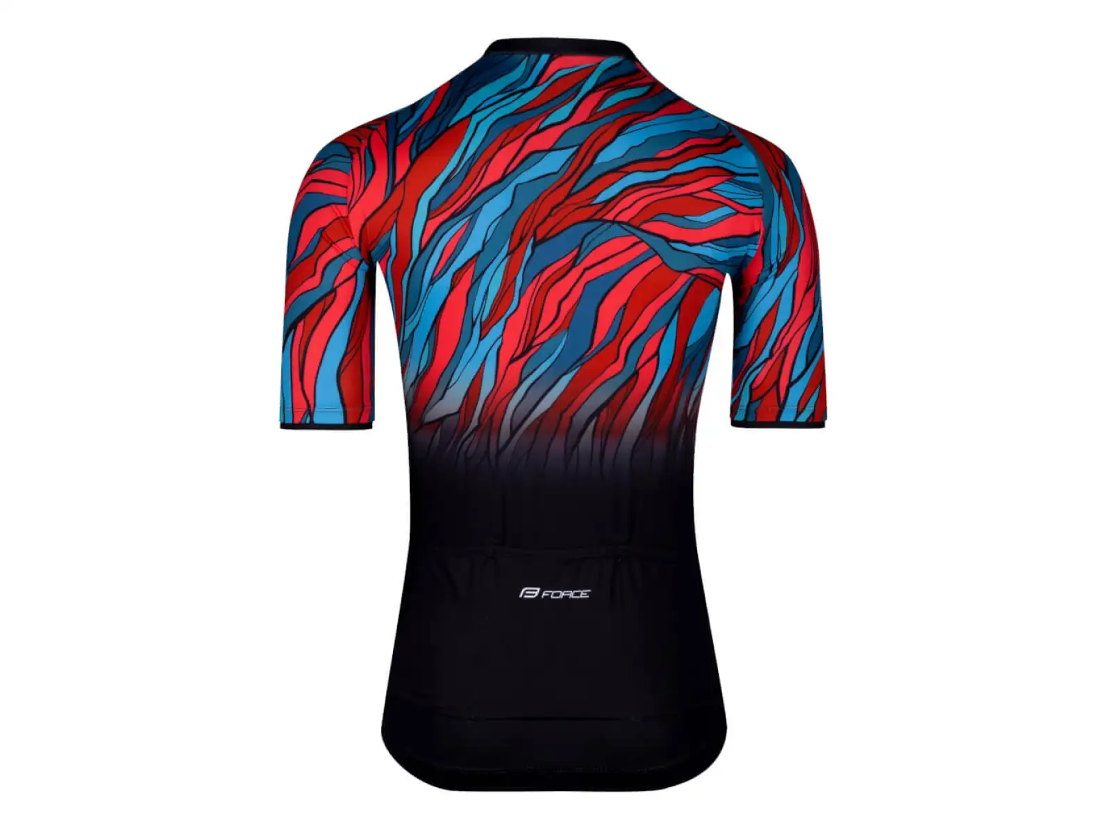 Force Life Herren Kurzarmtrikot schwarz/petrol/rot