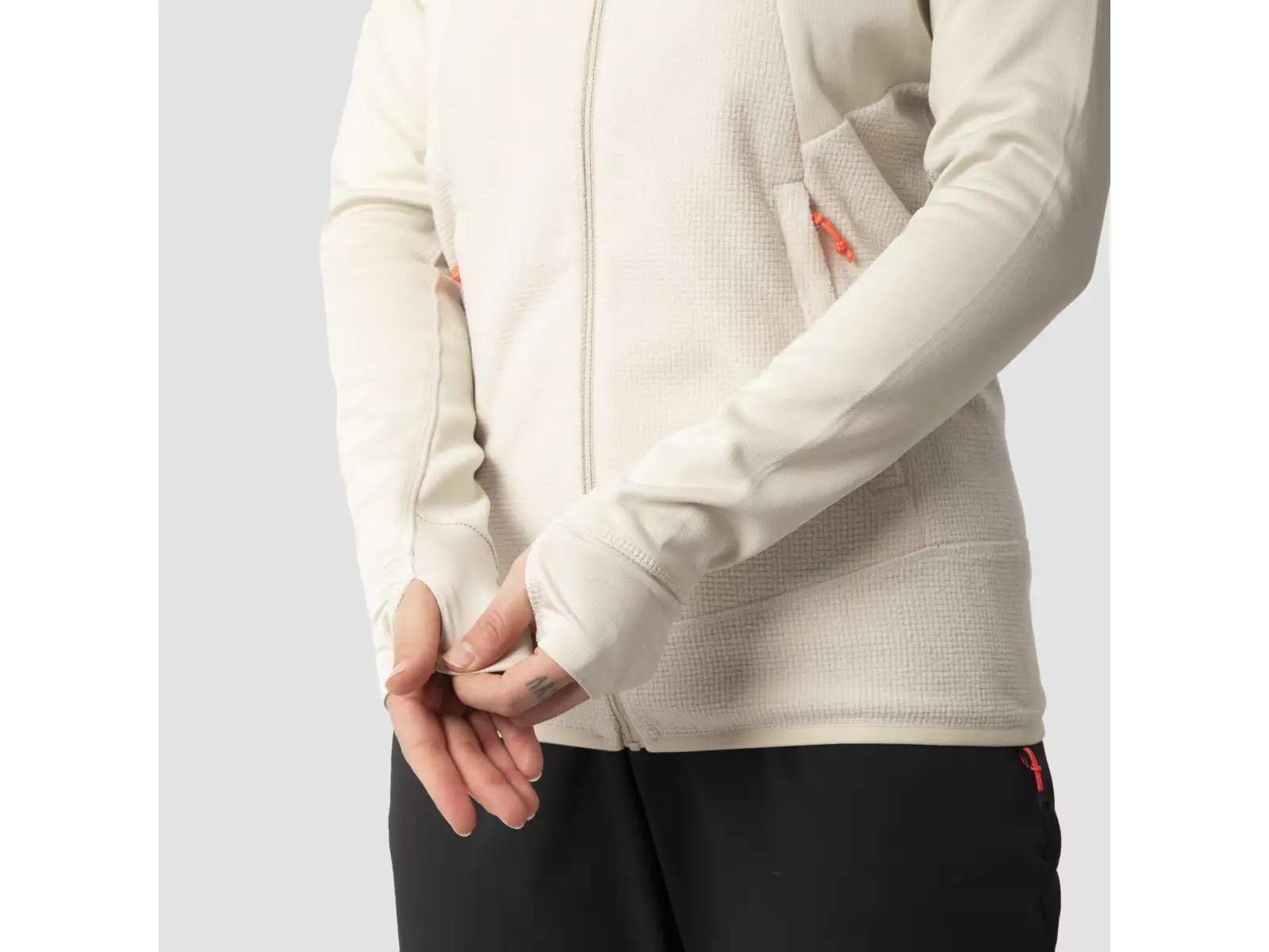 Salewa Puez Hybrid Polarlite Damen Fleecejacke Haferflockenmelange