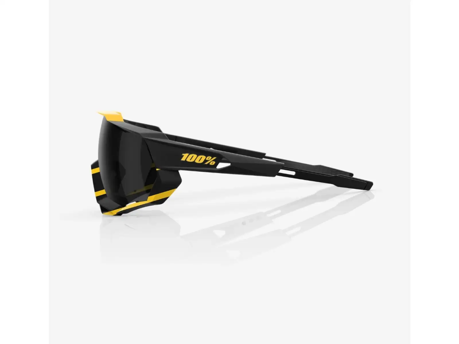 100% Speedtrap Sportbrille Soft Tact Hazard/Black Mirror