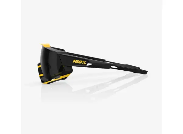 100% Speedtrap Sportbrille Soft Tact Hazard/Black Mirror