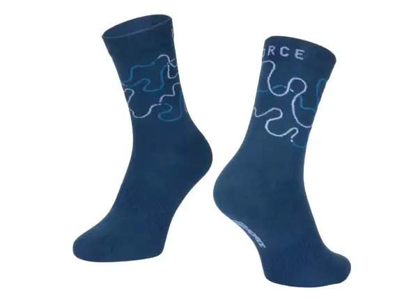 Force Livery Fahrradsocken blau