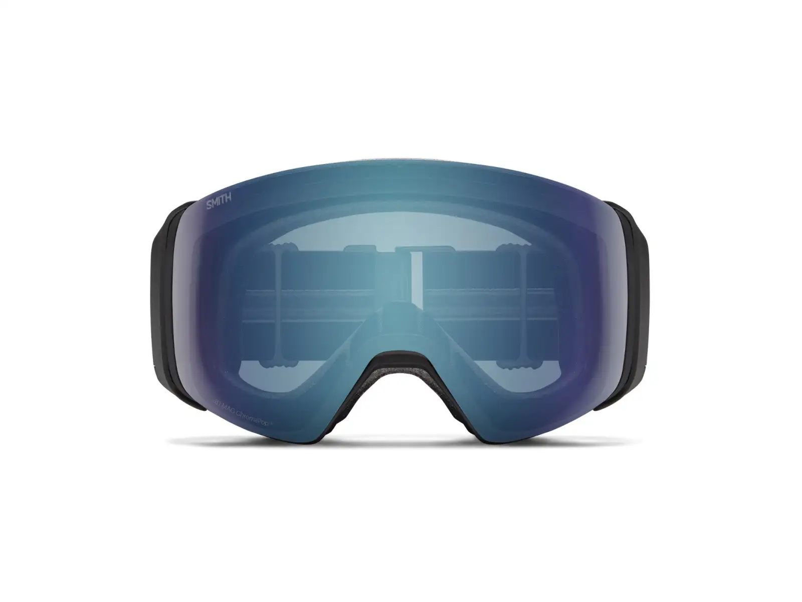 Smith 4D Mag Skibrille Black / ChromaPop Everyday Blue Mirror (2 Gläser)