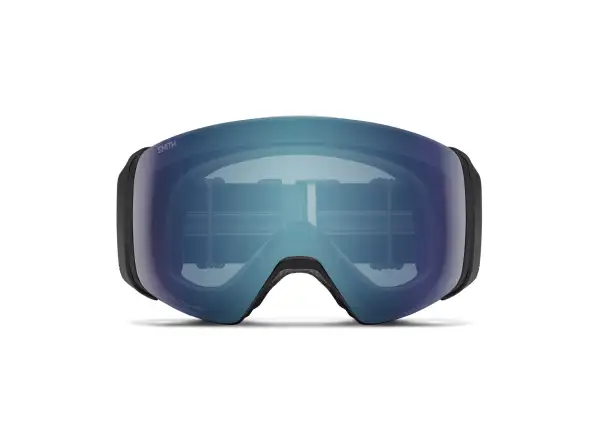 Smith 4D Mag Skibrille Black / ChromaPop Everyday Blue Mirror (2 Gläser)