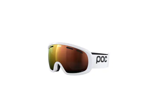 POC Fovea Mid WF Skibrille Hydrogen White/Partly Sunny Orange
