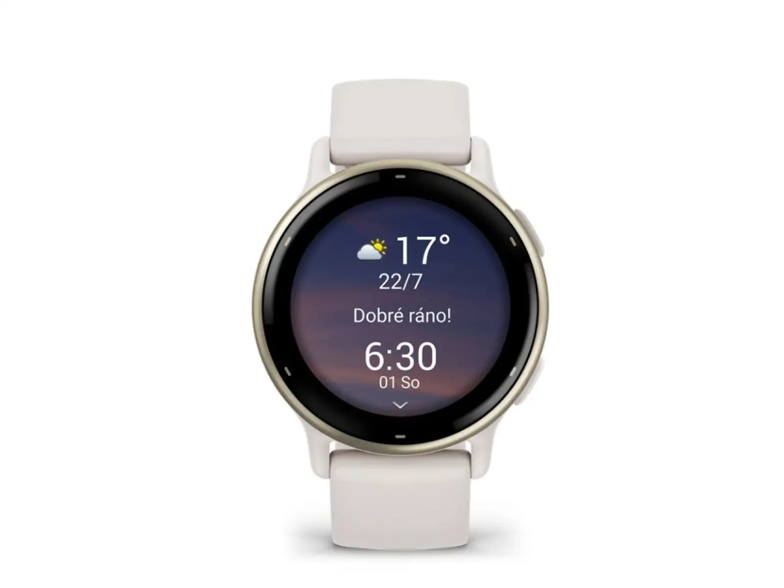 Smartwatch Garmin vívoactive 5 Elfenbein/Creme Gold