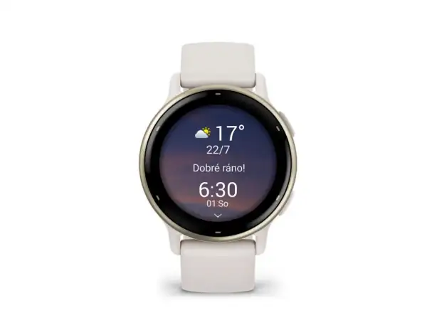 Smartwatch Garmin vívoactive 5 Elfenbein/Creme Gold