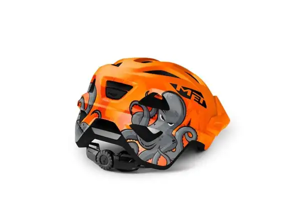 MET Eldar Junior Helm Oktopus/Orange Größe Uni (52-57 cm)