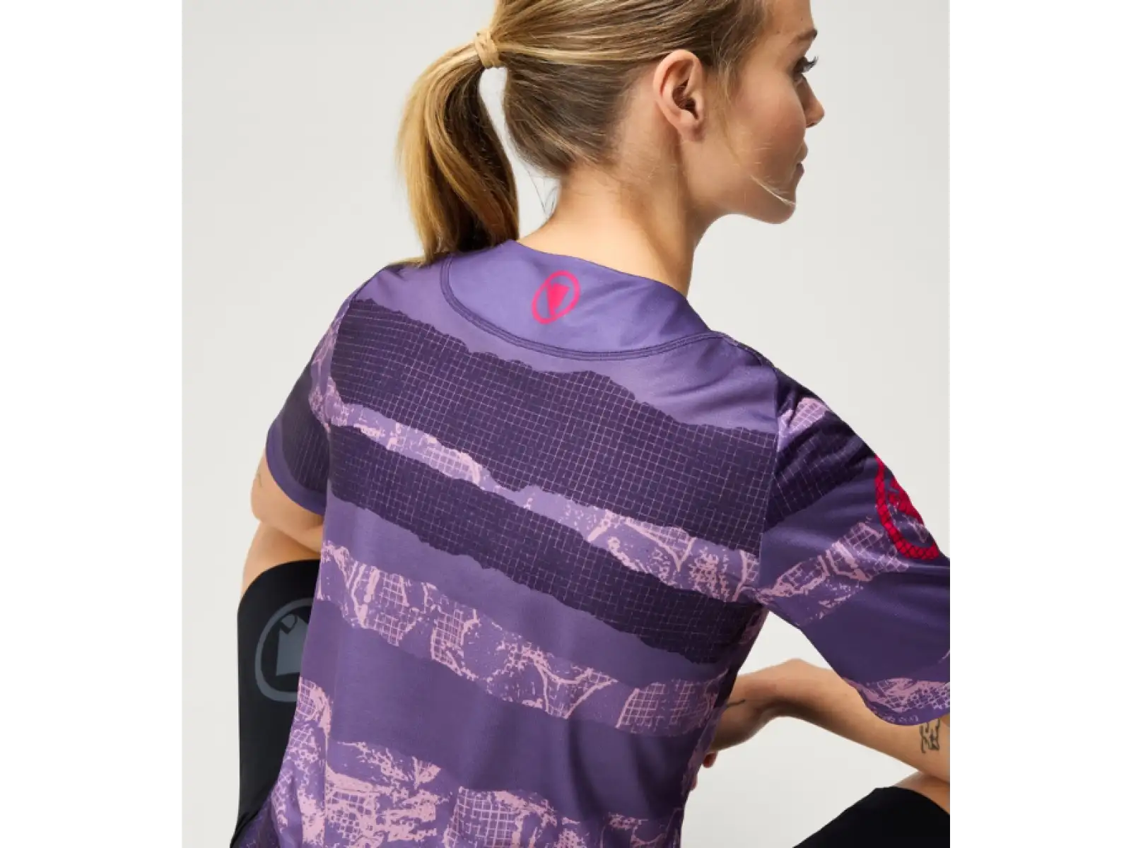 Endura LTD Patchwork Damen-Trikot kurzarm Bramble