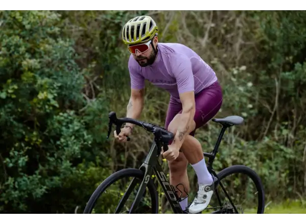 Silvini Mazzano Herrentrikot Kurzarm Lilac/Navy