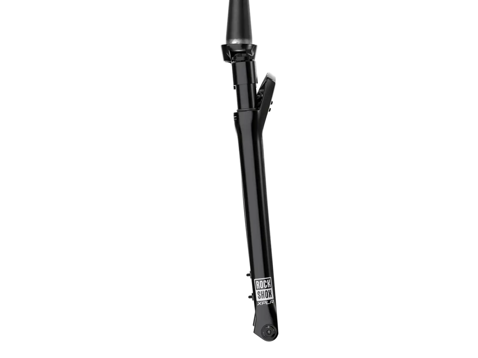 Rock Shox Rudy Ultimate Race Day 2 28" gefederte Gravel-Gabel in Gloss Black.