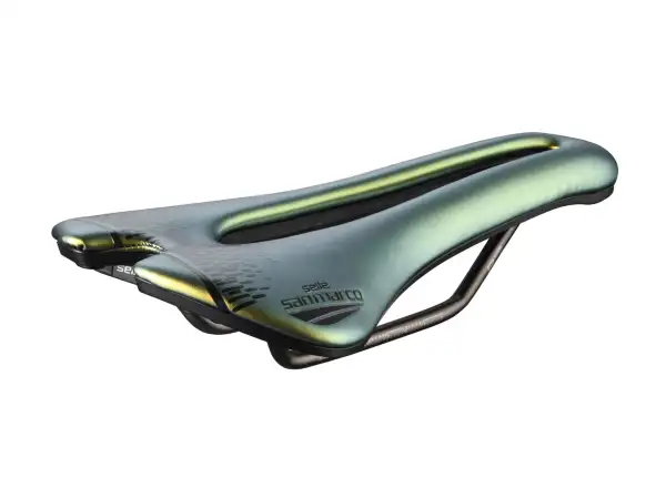 Selle San Marco Aspide Short Open-Fit Racing Narrow Sattel Iridescent Gold