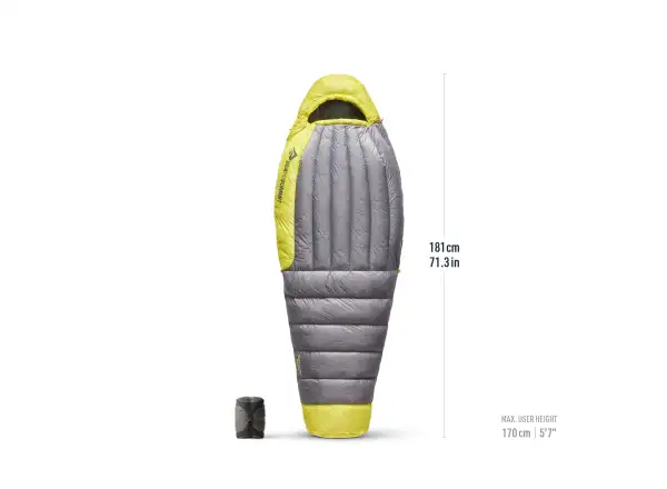 Sea To Summit Spark Damen-Schlafsack 7C Regular Spicy Orange