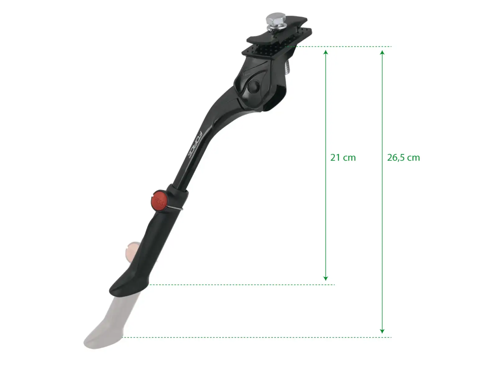 Force AL Ständer 16-20" unter dem Rahmen.