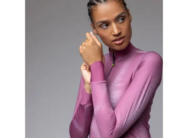 Alé PR-E Sauvage Damen Thermotrikot langärmlig Mulberry