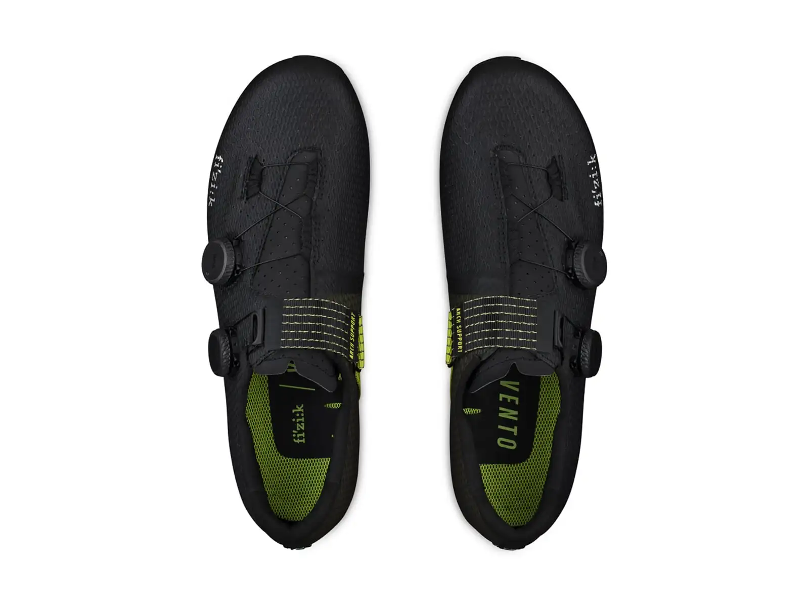 Fizik Stabilita Carbon Herren Rennradschuhe Black/Yellow Fluo