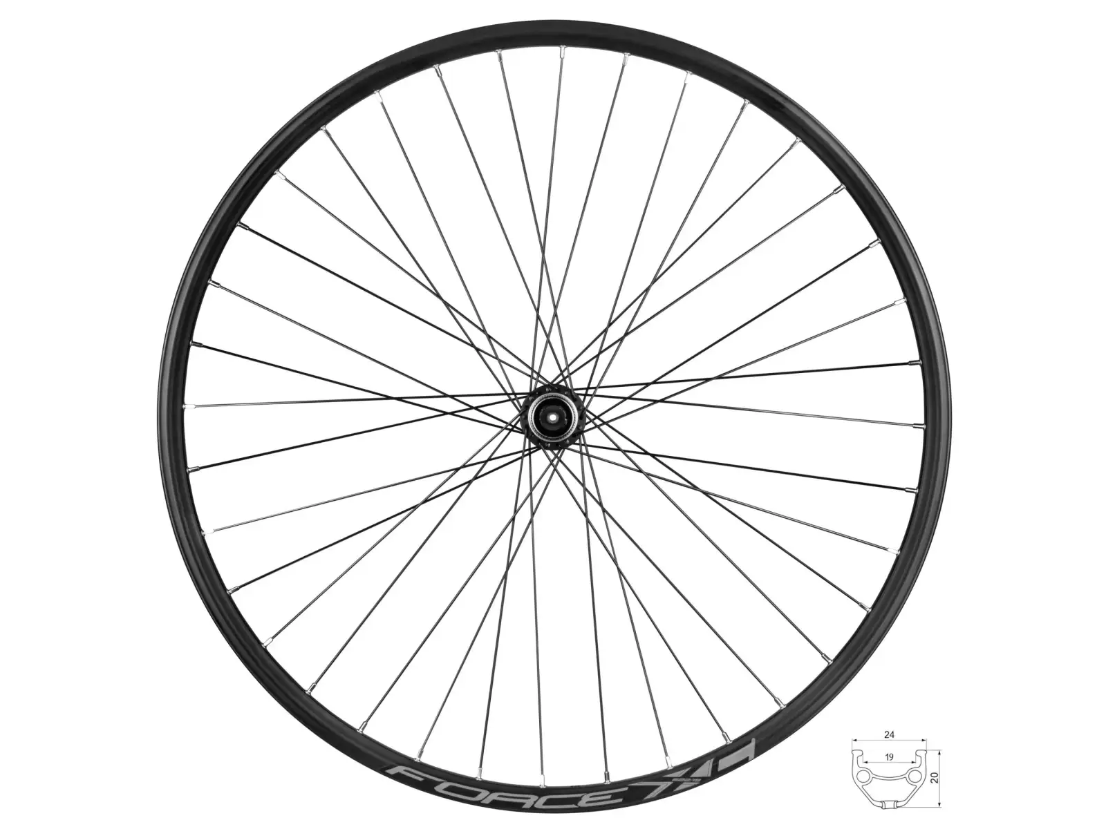 Force XC Disc 29 CL Vorderrad Laufrad Nabe Shimano