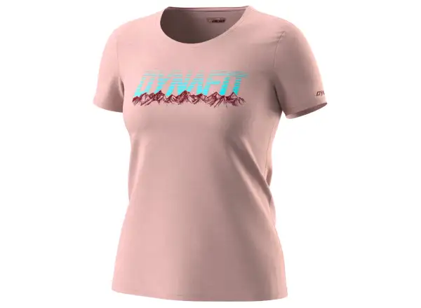 Dynafit Graphic Cotton Damen T-Shirt Kurzarm Pale Rose/Range.