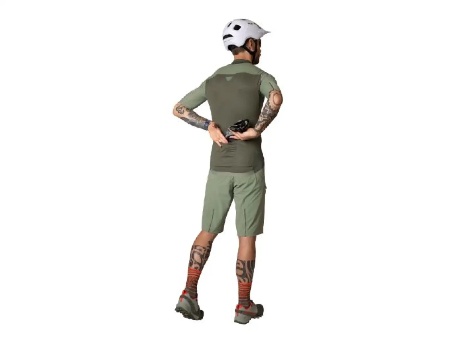 Dynafit Ride Light 1/2 Zip Herrenshirt mit kurzem Arm Thyme.