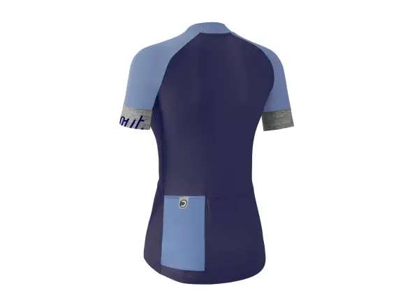Dotout Crew Damen-Trikot mit kurzen Ärmeln Blau/Hellblau