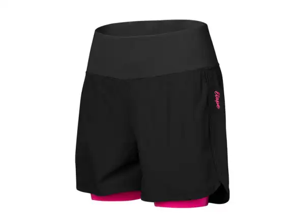 Etape Claudia Damen Loose Shorts Schwarz/Rosa