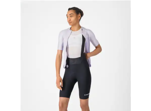 Castelli Espresso 2 W Damen-Trägerhose mit Polster und Trägern schwarz