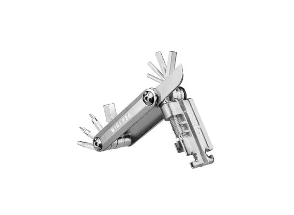 Topeak Mini P20 Multitool mit 20 Funktionen Silber
