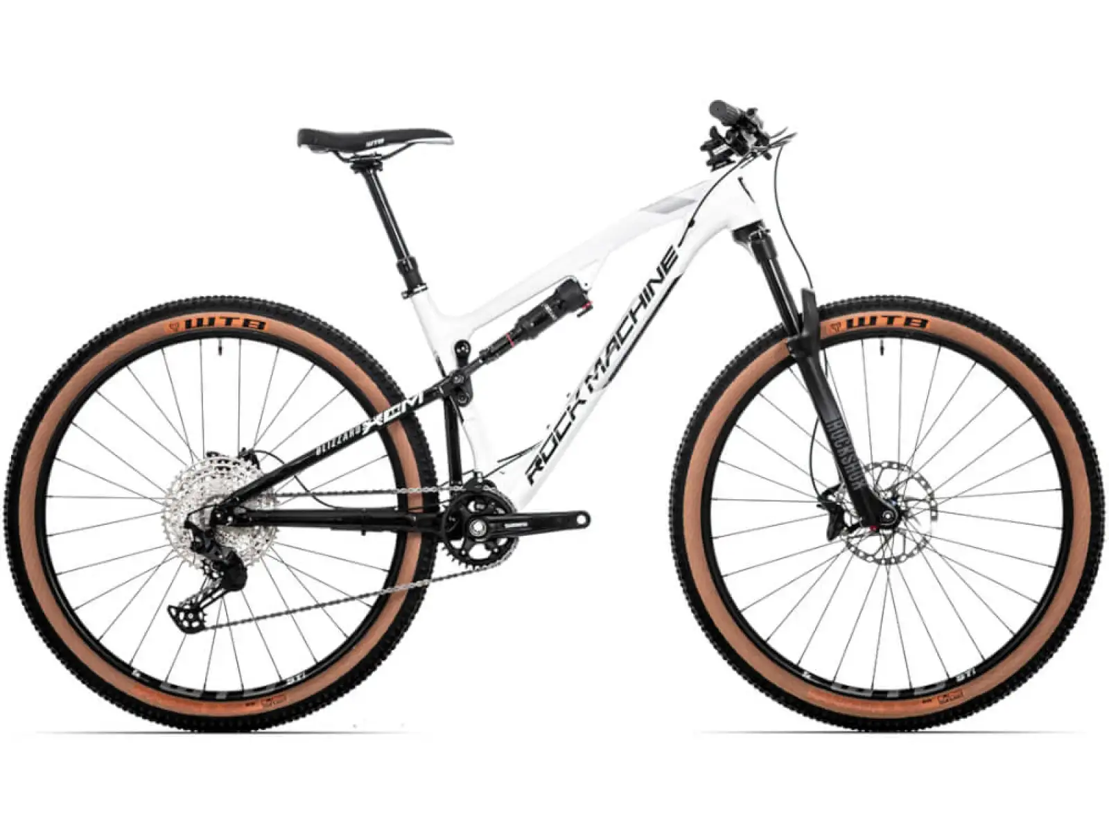 Rock Machine Blizzard XCM 70-29 weiß/grau vollgefedertes Mountainbike