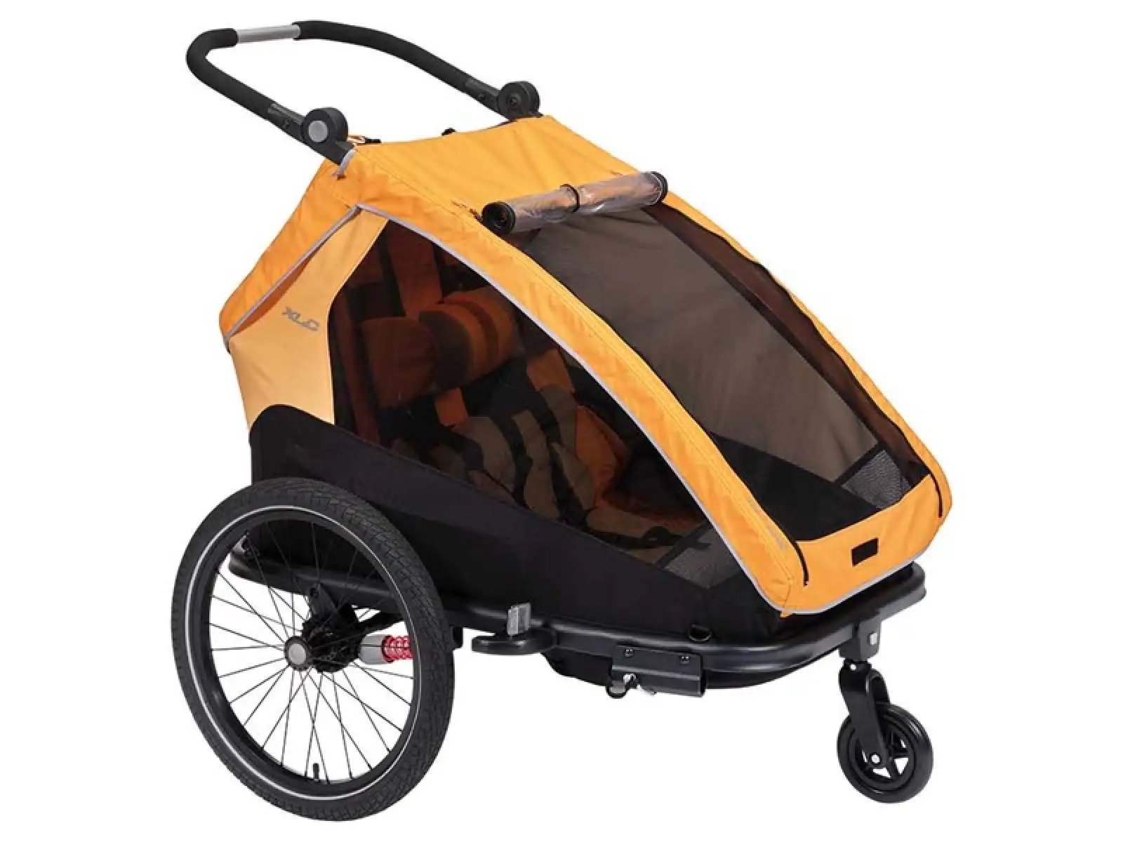 XLC DUOs BS-C10 Zweisitzer-Hänger 20" in Ringelblume/Anthrazit